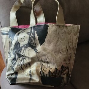Victoria's Secret Gold and Black Tote Bag
